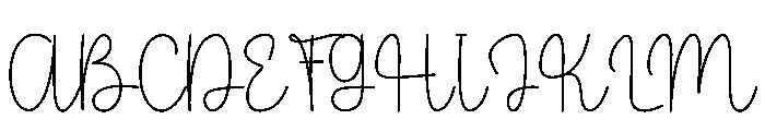 Thursday Rain Font UPPERCASE