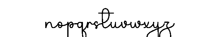 Thursday Rain Font LOWERCASE