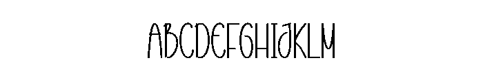 Thursday Shape Font UPPERCASE
