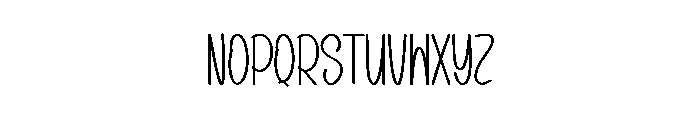 Thursday Shape Font UPPERCASE