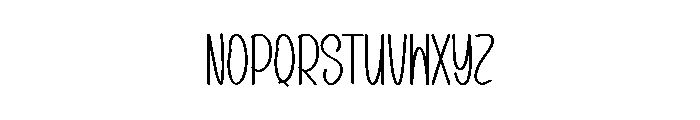 Thursday Shape Font LOWERCASE