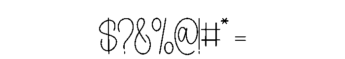 Thursday Signature Font OTHER CHARS