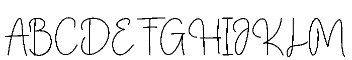 Thursday Signature Font UPPERCASE