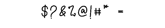 Thursday Slowy Font OTHER CHARS