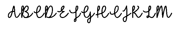 Thursday Slowy Font UPPERCASE