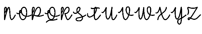 Thursday Slowy Font UPPERCASE