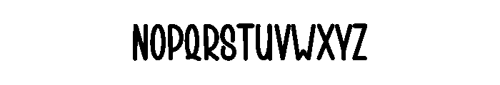 Thursday Snow Font LOWERCASE