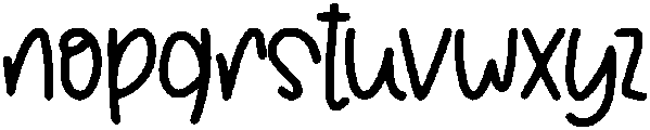 THANKSGIVING Regular otf (400) Font LOWERCASE