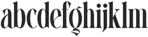 THE CASANOVA ROUGH Regular otf (400) Font LOWERCASE