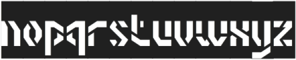 THE FLAT SHAPE-Inverse otf (400) Font LOWERCASE