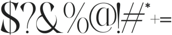 THE GLAMORICA Regular otf (400) Font OTHER CHARS