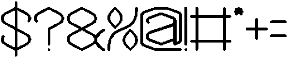THE MESSENGER otf (400) Font OTHER CHARS