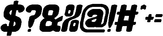 THE MORE YOU Bold Italic otf (700) Font OTHER CHARS