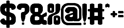 THE MORE YOU Bold otf (700) Font OTHER CHARS