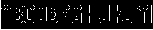 THE MORE YOU-Hollow-Inverse otf (400) Font UPPERCASE