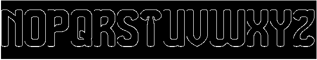 THE MORE YOU-Hollow-Inverse otf (400) Font UPPERCASE