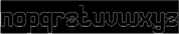 THE MORE YOU-Hollow-Inverse otf (400) Font LOWERCASE