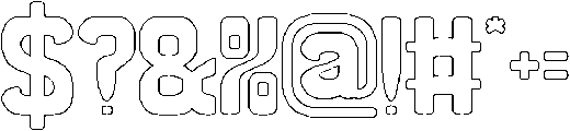 THE MORE YOU-Hollow otf (400) Font OTHER CHARS