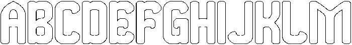 THE MORE YOU-Hollow otf (400) Font UPPERCASE