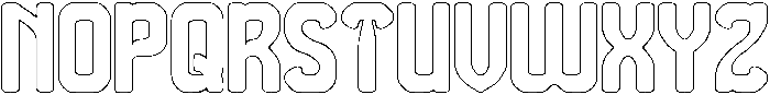 THE MORE YOU-Hollow otf (400) Font UPPERCASE