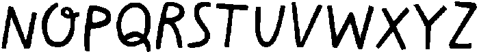 THE MORNING CLUB Regular otf (400) Font LOWERCASE