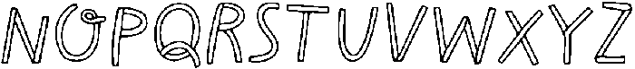 THE MORNING CLUB STYLE 1 Regular otf (400) Font LOWERCASE