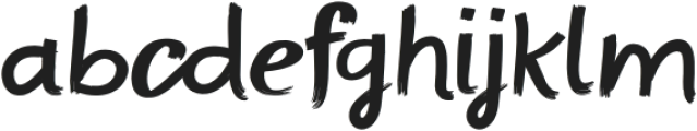 THE SHATTER Regular otf (400) Font LOWERCASE