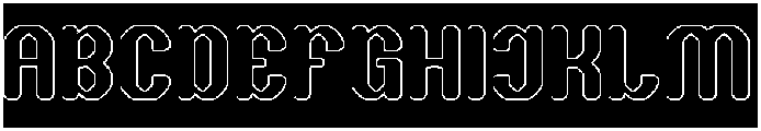 THE TIME-Hollow-Inverse otf (400) Font UPPERCASE