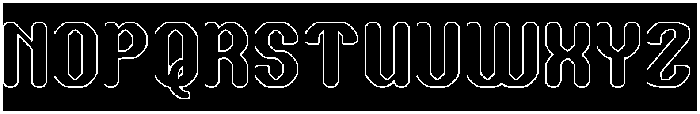 THE TIME-Hollow-Inverse otf (400) Font UPPERCASE