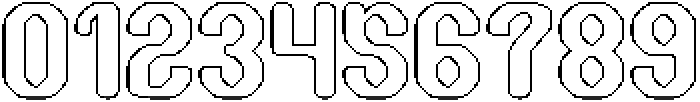 THE TIME-Hollow otf (400) Font OTHER CHARS