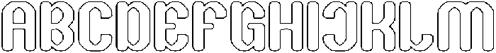 THE TIME-Hollow otf (400) Font UPPERCASE