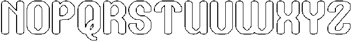 THE TIME-Hollow otf (400) Font UPPERCASE