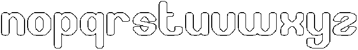 THE TIME-Hollow otf (400) Font LOWERCASE