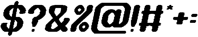 THE TIME Italic otf (400) Font OTHER CHARS