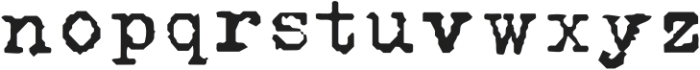 THE TYPE-MACABRE Regular ttf (400) Font LOWERCASE