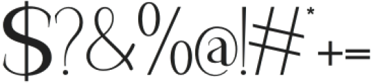 THEHEVERLYSERIF-Regular otf (400) Font OTHER CHARS
