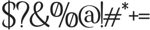 THERAGNAR-Regular otf (400) Font OTHER CHARS