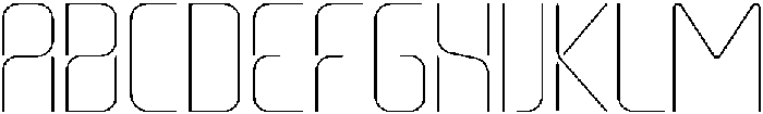 THIN otf (100) Font UPPERCASE