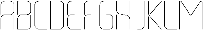 THIN otf (100) Font UPPERCASE