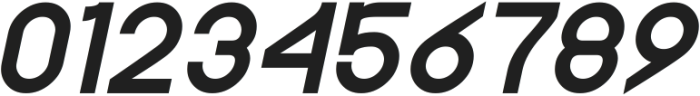 THINKING NUMBERS Bold Italic otf (100) Font OTHER CHARS