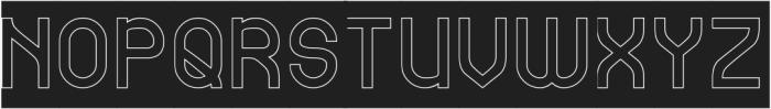 THINKING NUMBERS-Hollow-Inverse otf (100) Font UPPERCASE