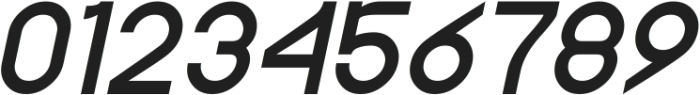 THINKING NUMBERS Italic otf (100) Font OTHER CHARS