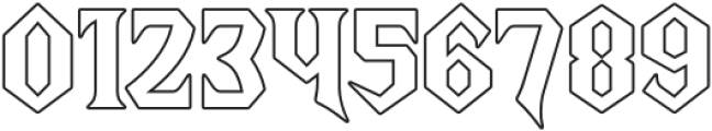 THIQALL Outline otf (400) Font OTHER CHARS