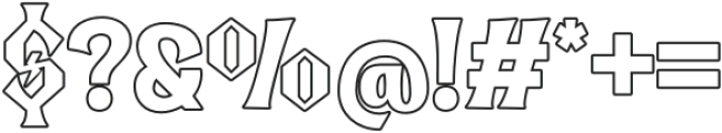 THIQALL Outline otf (400) Font OTHER CHARS