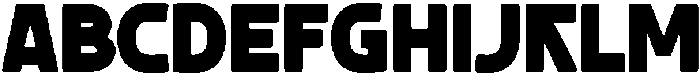 THUMB Regular otf (400) Font UPPERCASE