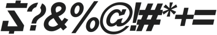 THUNDERBLACK Italic otf (900) Font OTHER CHARS