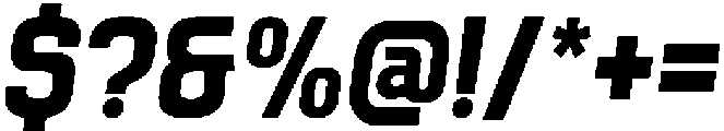 Thaber Blads Slant otf (400) Font OTHER CHARS