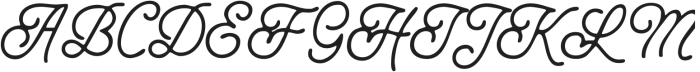 Thagline Regular otf (400) Font UPPERCASE