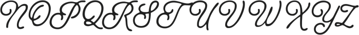 Thagline Regular otf (400) Font UPPERCASE