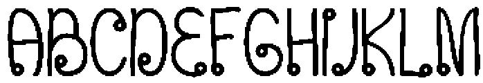 Thailook Regular otf (400) Font UPPERCASE